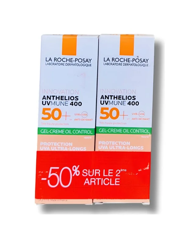 LA ROCHE POSAY ANTHELIOS UVMUNE 400 OIL CONTROL GEL CREME INVISIBLE SPF50+, 50ML
