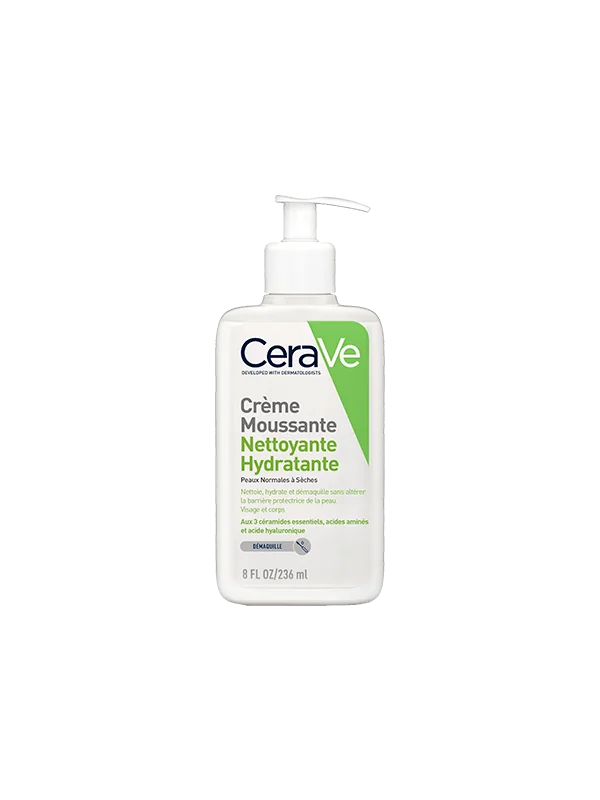 CERAVE CREME MOUSSANTE NETTOYANTE HYDRATANTE 236 ML