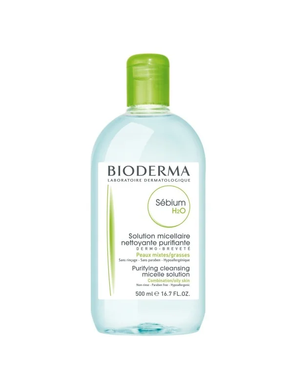 BIODERMA sebium eau micellaire purifiante 500ml peaux mixtes a grasses