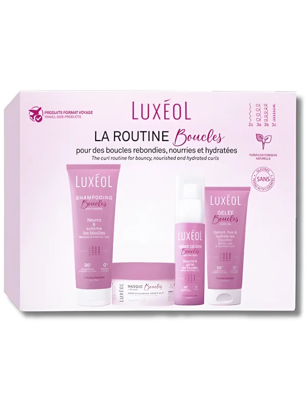 LUXEOL - COFFRET ROUTINE BOUCLES FORMAT VOYAGE