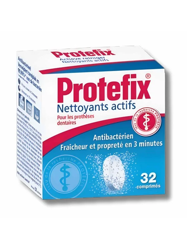 PROTEFIX - NETTOYANTS ACTIFS POUR LES PROTHESES 32 COMPRIMES