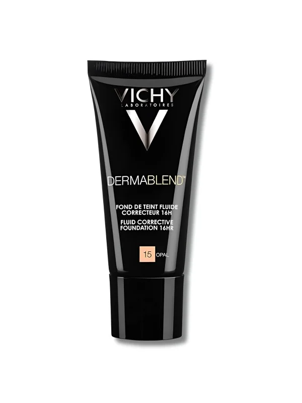 VICHY DERMABLEND - FOND DE TEINT FLUIDE CORRECTEUR TEINTE 15 OPAL SPF28 30ML