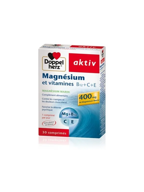 Doppel herz AKTIV MAGNESIUM ET VITAMINES 30 COMPRIMES