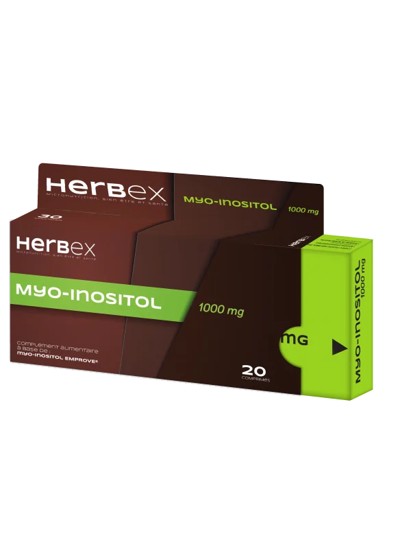 HERBEX MYO INOSITOL 1000MG BT 20 CP