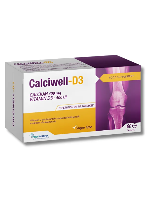 POLYPHARMA - CALCIWELL-D3 60 COMPRIMES