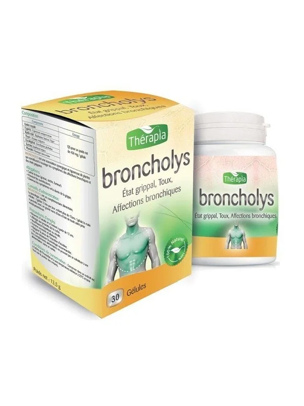 Thérapia Broncholys – Etat grippal – Toux – Affections bronchiques 30 GELLULES