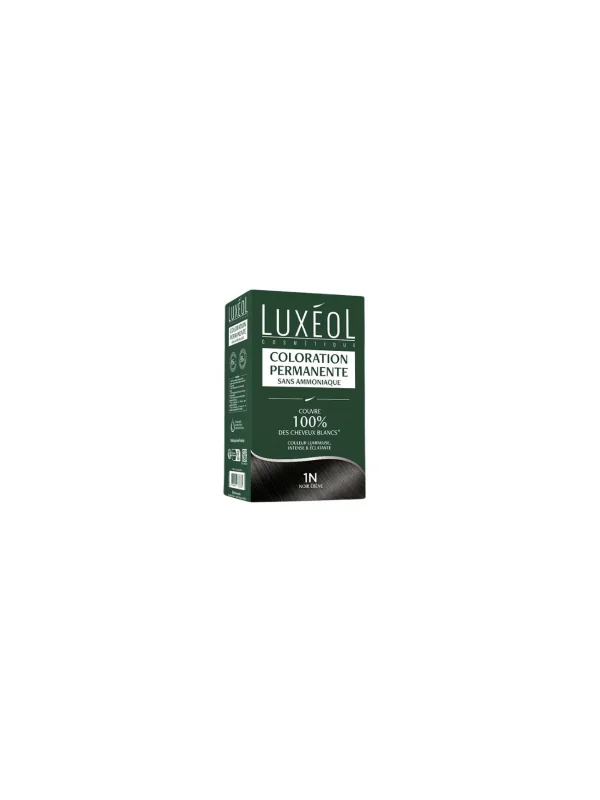 Luxéol Coloration Permanente 1N – Noir Ebène