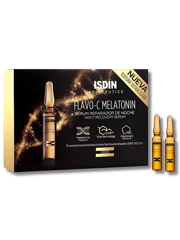 ISDIN ISDINCEUTICS - FLAVO C MELATONIN SERUM REPARATEUR NUIT 30*2ML