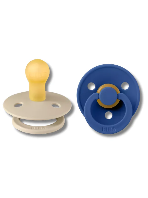 BIBS - NATURAL RUBBER LOT DE 2 SUCETTES VANILLA CORNFLOWER TALLE 1