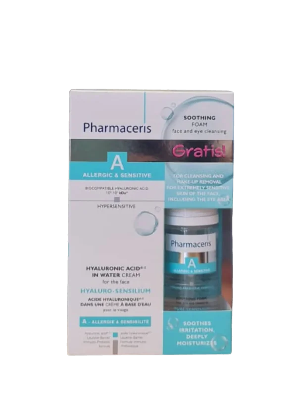 PHARMACERIS A HYALURO SENSILIUM CREME ACIDE HYALURONIQUE 40ML+ MOUSSE A NETTOYANTE 50ML GRATUITE