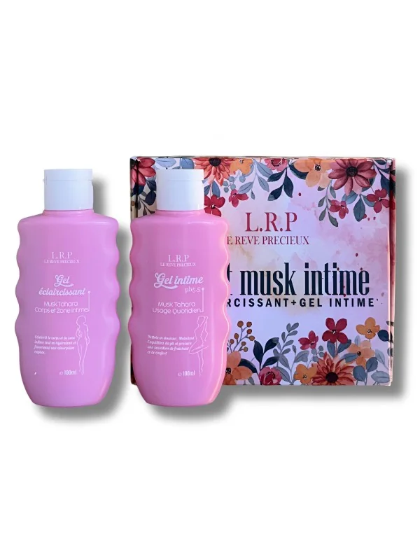 LRP - COFFRET MUSK INTIME : GEL ECLAIRCISSANT 100ML + GEL INTIME 100ML