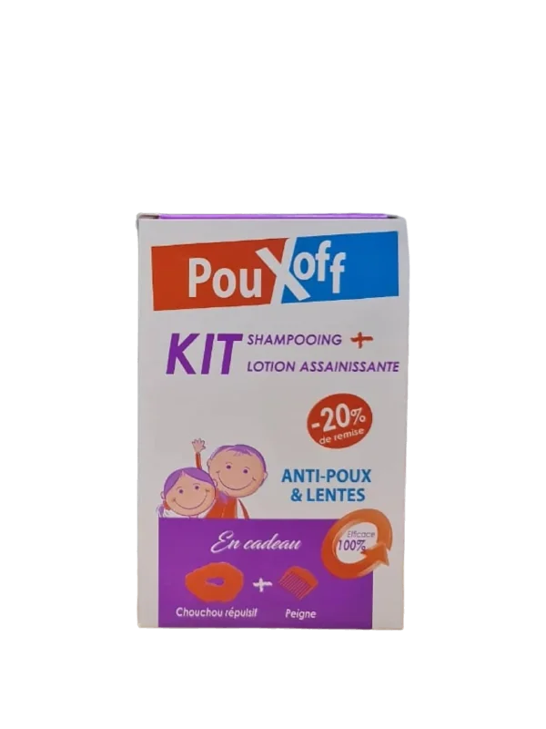 POUX OFF KIT SHAMPOOING ANTI POUX + LOTION ASSAINISSANTE