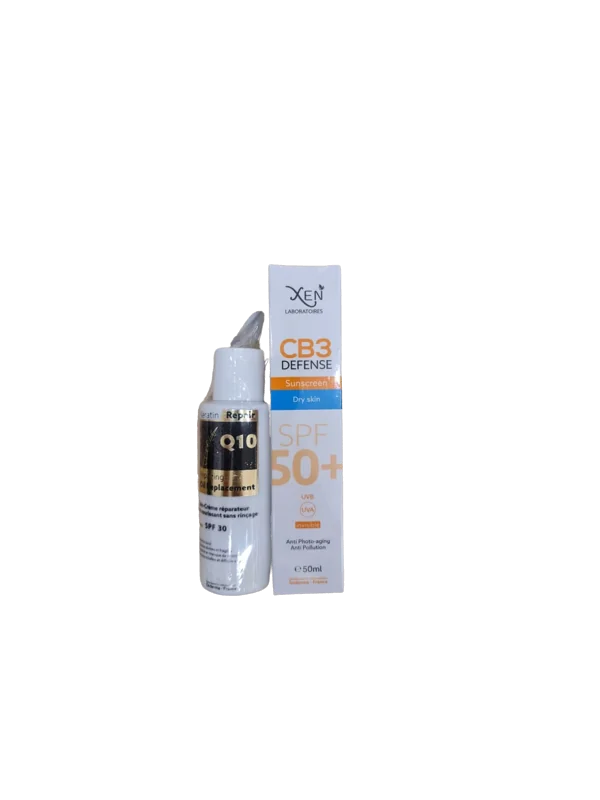 XEN CB3 DEFENCE ECRAN SOLAIRE INVISIBLE SPF50+ PEAUX SECHES