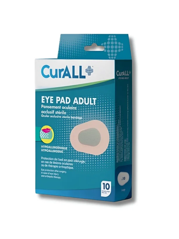 CURALL - EYE PAD PANSEMENT OCULAIRE ADULTE BOITE DE 10