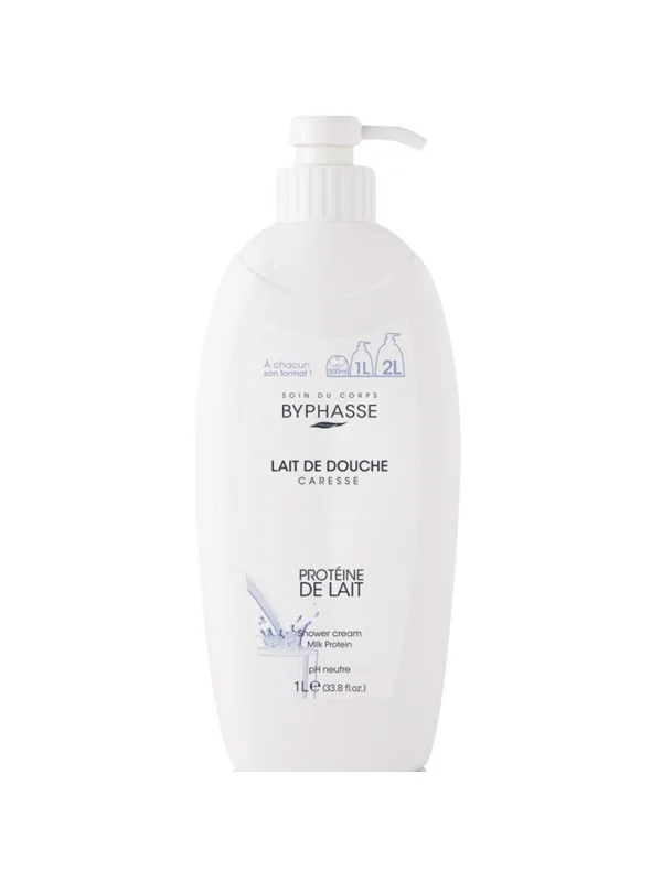 Byphasse Caresse Gel Douche Protéiné au Lait 1L