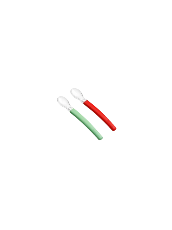WEE BABY - LOT DE 2 CUILLERES EN SILICONE +6MOIS